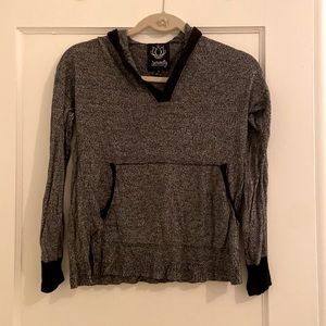 Gray long sleeve light hoodie